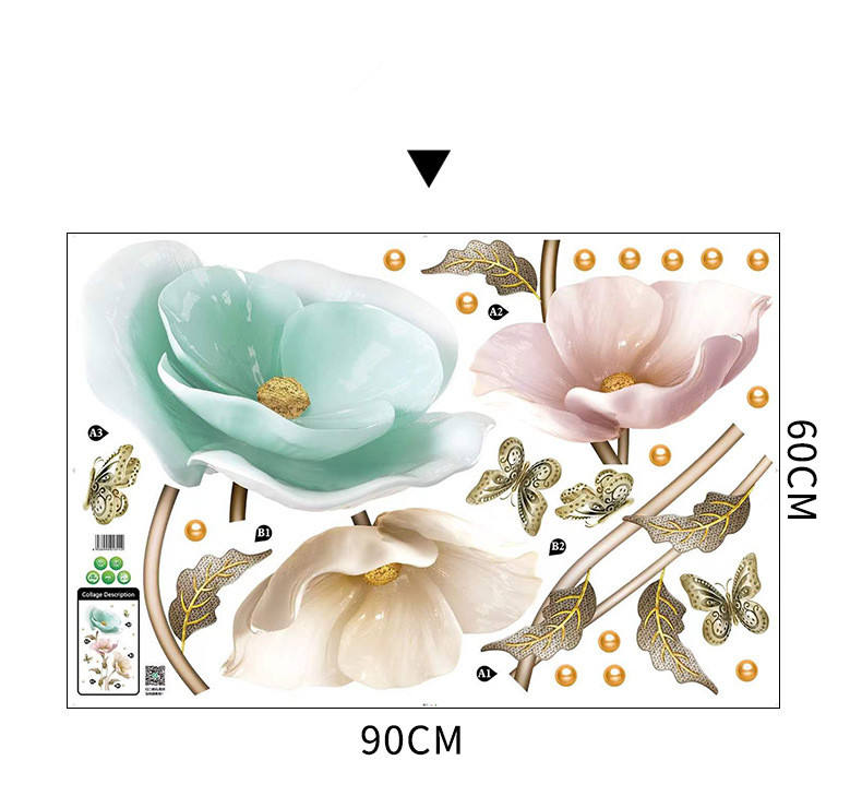 3D Orchid Flower Wall Sticker । CN-12 - Image 9