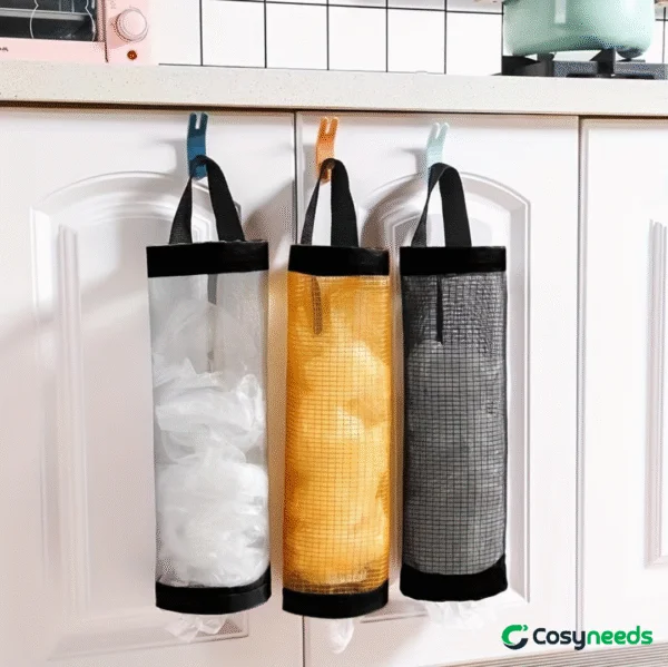 3 PCs (Transparent + Golden + Black) । Durable Home Grocery Bag Holder । CN-19 - Image 11