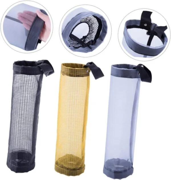 3 PCs (Transparent + Golden + Black) । Durable Home Grocery Bag Holder । CN-19 - Image 10
