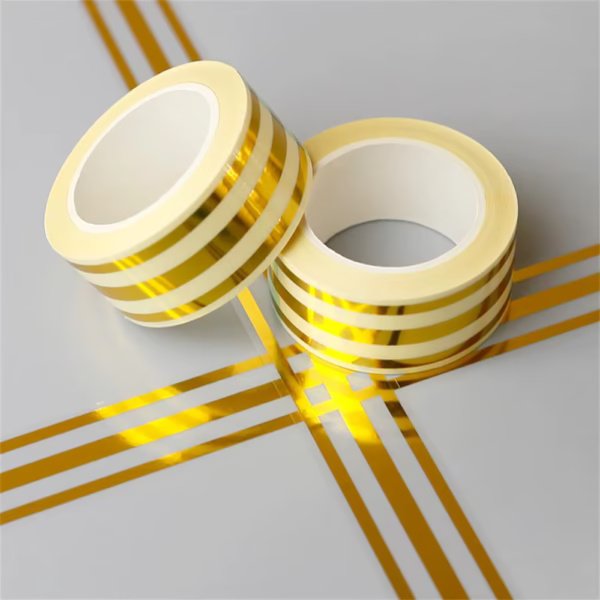 1 PC । Self-Adhesive 3-Line Waterproof Tiles Gap Tape (Golden) । CN-16