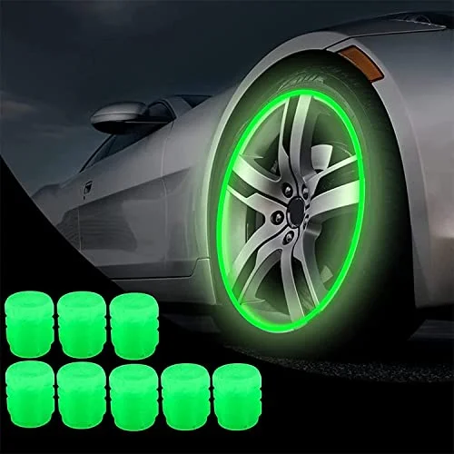 8 PCs । Universal Luminous Tire Valve Cap । CN-20