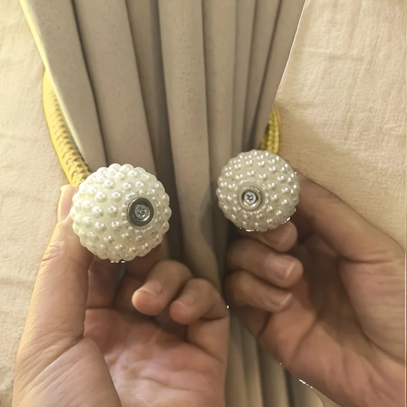 Master । Magnetic Curtain Tieback with Big Pearl Ball (1 Pair) । CN-28